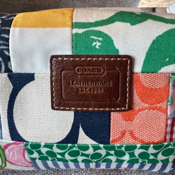 Coach 40430 Hamptons Patchwork Top Handle Bag - Picture 7 of 7